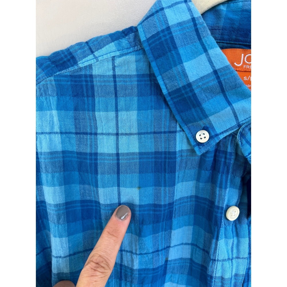 Joe Fresh Women's Blue Plaid Long Sleeve Button Down Size S Casual Shirt Fall‎ - Picture 4 of 7